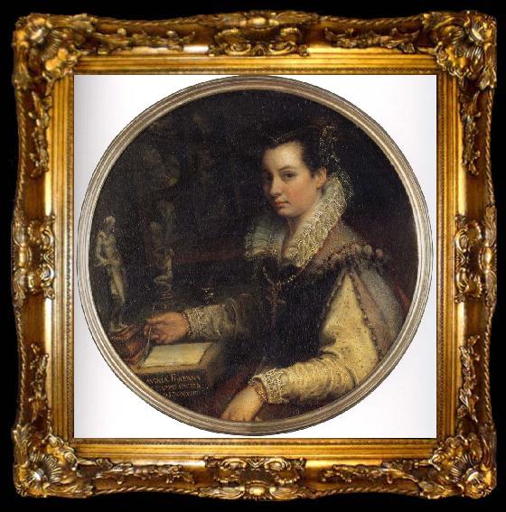 framed  Lavinia Fontana Self portrait, ta009-2